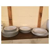 Set of Mikasa China with Platinum Rim