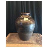 Large Antique Tea leaf Storage Jar Okinawa