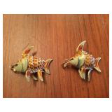 Intricate Coral and Enamel over Sterling Charms