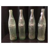 4 Older Coke Bottles