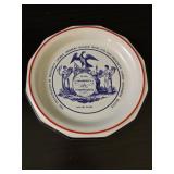 Pair of 1989 George H Bush Inaguration Plates