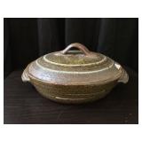 Handmade Covered Pottery Pot