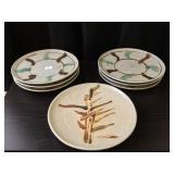 7 Pottery Plates