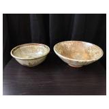 Two Signed Pottery Bowls
