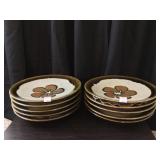 10 Large Handmade Pottery Plates