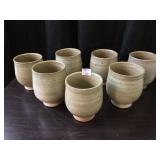 7 Pottery Cups by Teruo Hara