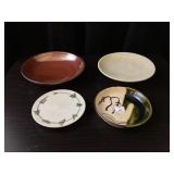 4 Smaller Plates - 3 are by Teruo Hara