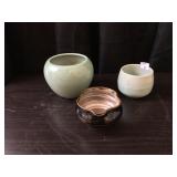 Three Pottery Cups