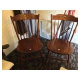 Two Wood Side Chairs