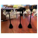 Earrings and a pair of cuff links