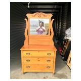 Three Door Chest and Mirror