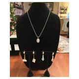 Necklace, Earrings and Pocket Knife