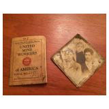 Old Tin Type Photo and Mine Workers Handbook