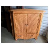 Rattan Corner Cabinet (improved pictures)