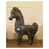 Concrete Horse made to look like carved stone
