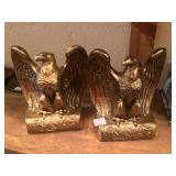 Brass Eagle Bookends
