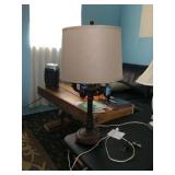Brown Three Light Lamp
