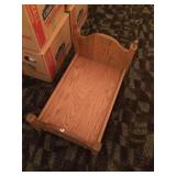 Oak Doll Bed