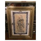 Framed Original Art on Papyrus