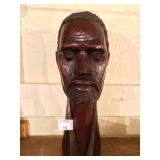 Carved African Bust