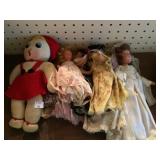 Lot of Vintage Dolls