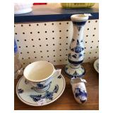 Three Very Pretty Pieces of Delft Pottery