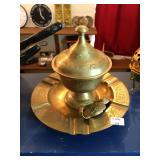 Brass Ashtray and Container