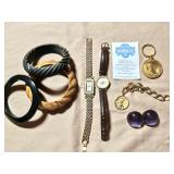 2 Ladies Watches and Other Jewelry
