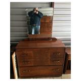 Art Deco Dresser and Mirror