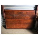 Full Sized Art Deco Bed Matches Lot 2007