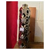 Large Decorative Silver Bottle