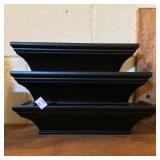 Three Display Shelvess