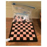 Small Stone Chessboard and Pieces