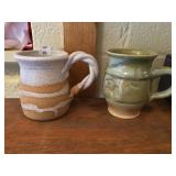 Two Pottery Mugs