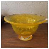 Yellow Glass Bowl
