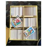 Lsrge Yellow Box Baseball & Football Cards 50/50