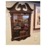 Plastic Wood Grain Mirror