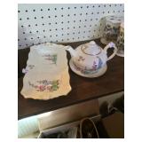 English Teapot and Tray