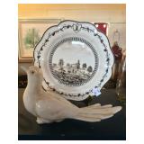 Wedgewood Plate and Dove
