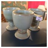 Three Pottery Mugs