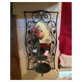 Wall Sconce and Mirror