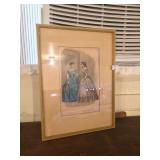 Framed Print of 2 Ladies
