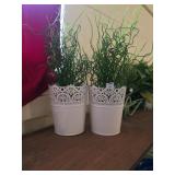 Two Decorative Artificial Plants