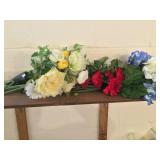 Large Lot of Silk Flowers
