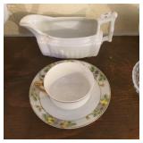 Gravy Boat and Tea Cup