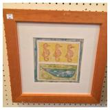 Framed Sea Horse Print