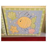 Yellow Fish on Canvas