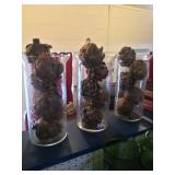 Glass Containers of Pine Cones