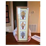 Framed Shadow Box with Dried Flowers