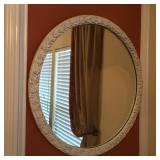 Round Shabby Chic Mirror